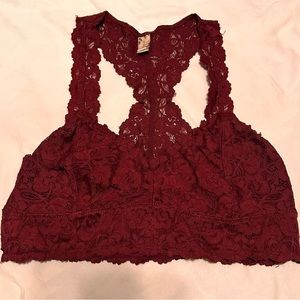 Burgundy bralette